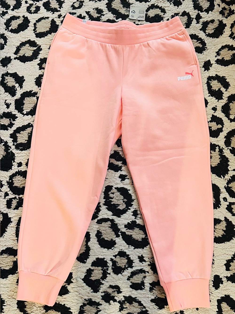 Puma Women’s Peach-Pink Jogger Sweatpants